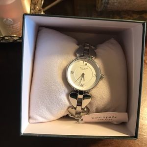 Kate Spade silver split spade watch
